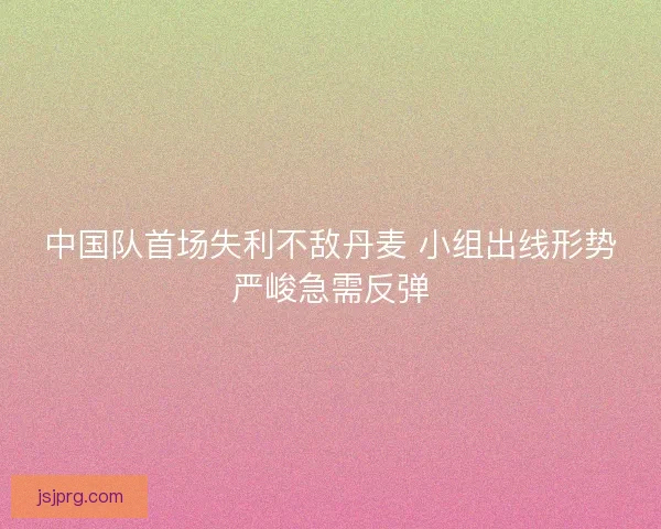 中国队首场失利不敌丹麦 小组出线形势严峻急需反弹